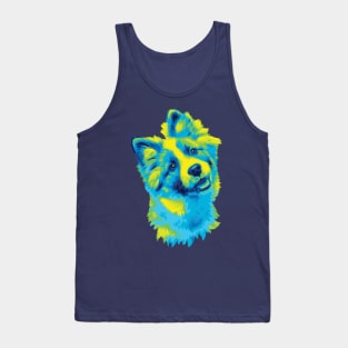 Cool Colored Fluff Pupp Tank Top